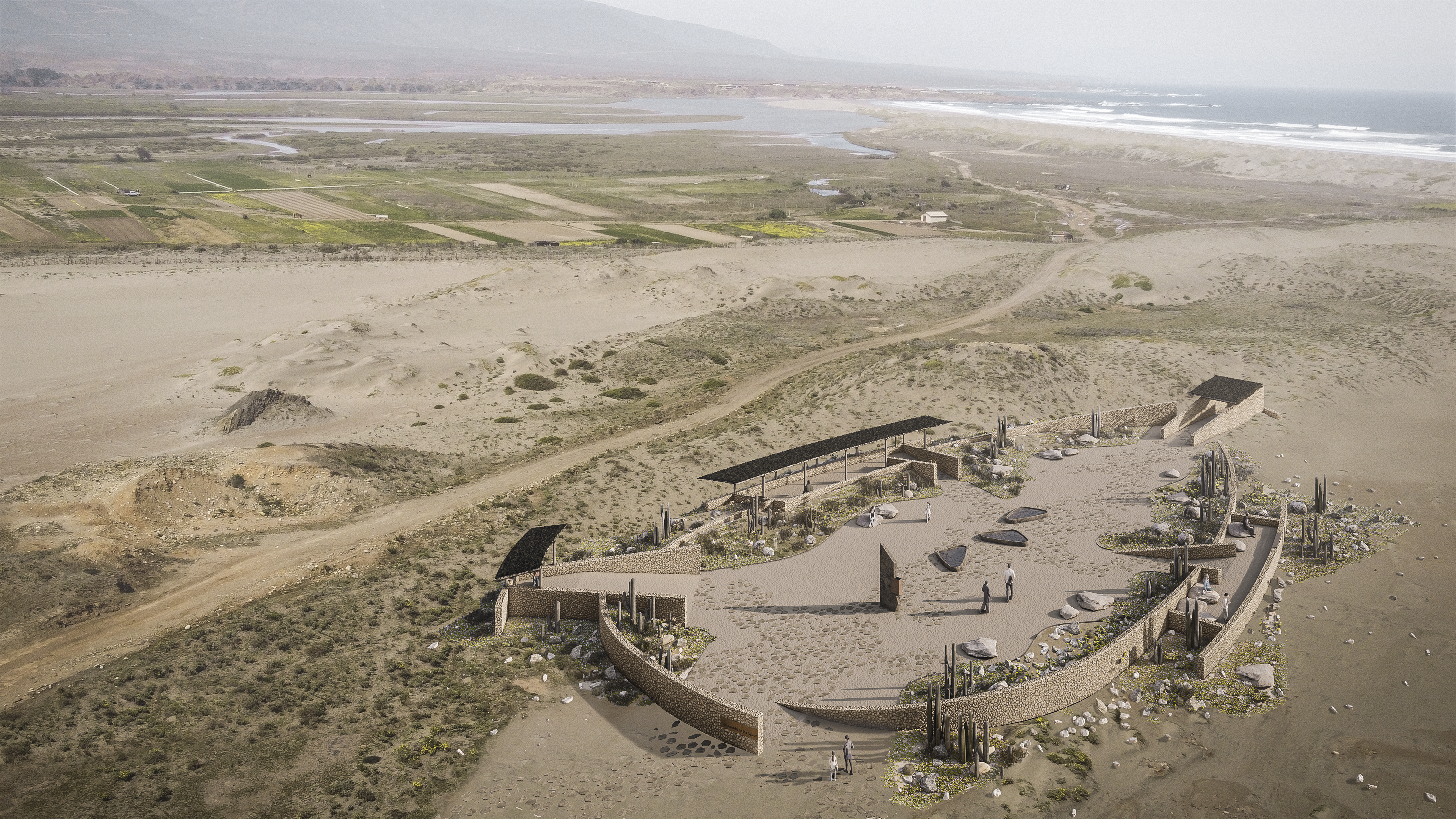 Explanada de las aguas de Huentelauquén